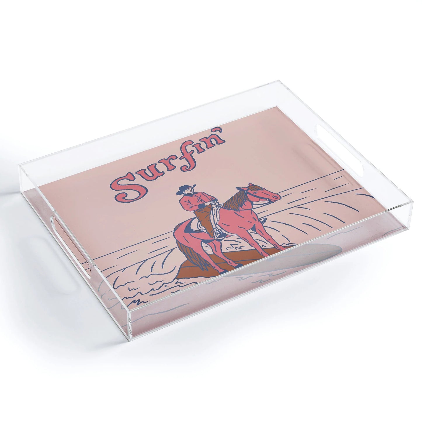 Surfin Acrylic Tray - Medium w/Handles