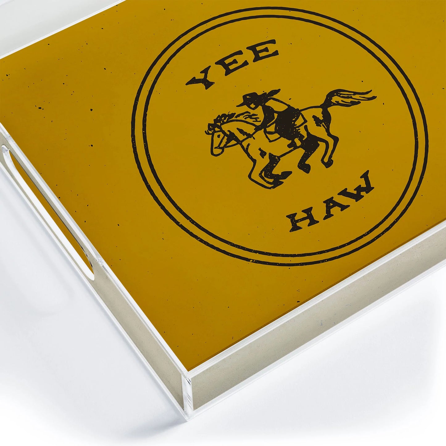 Yee Haw Acrylic Tray - Medium w/Handles