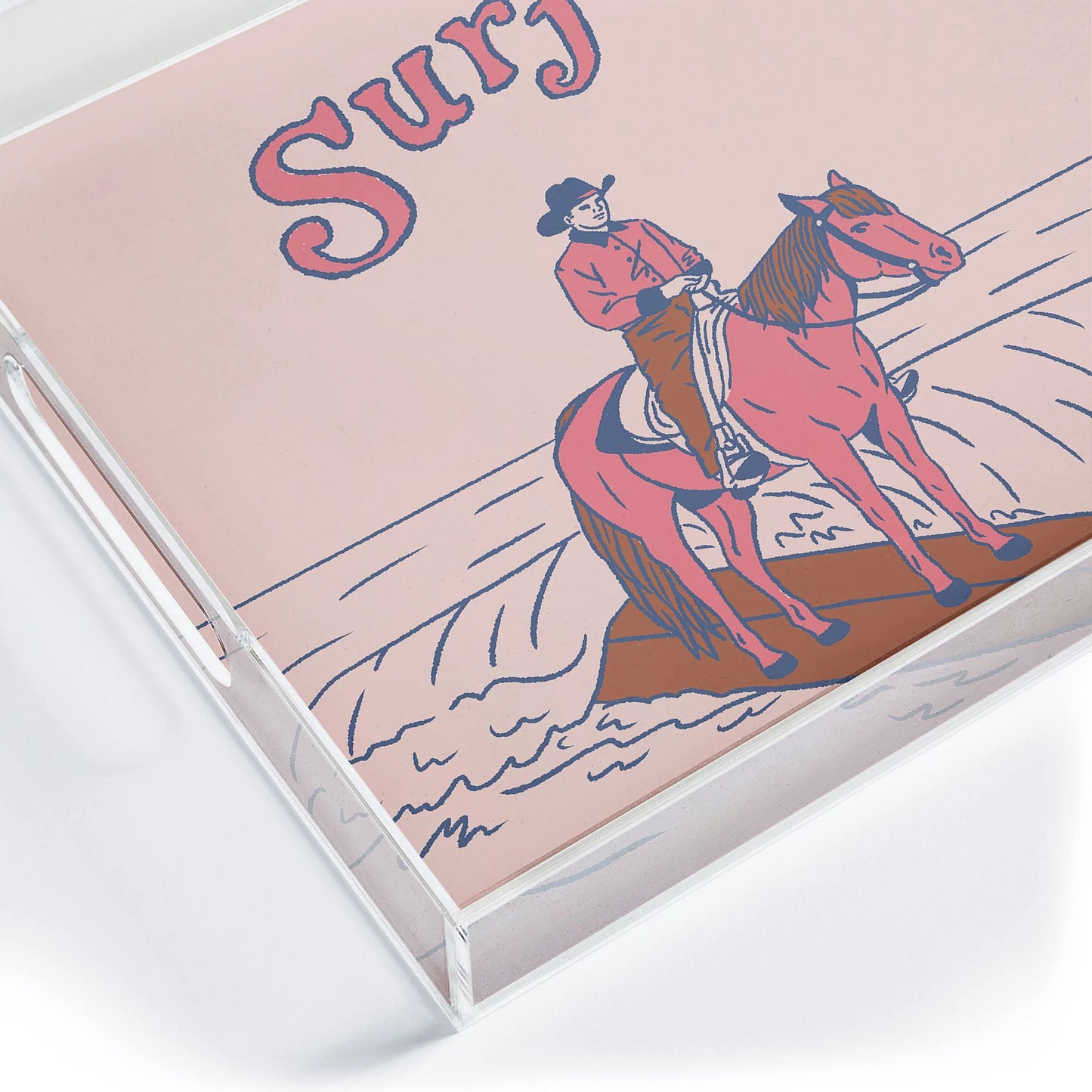 Surfin Acrylic Tray - Medium w/Handles