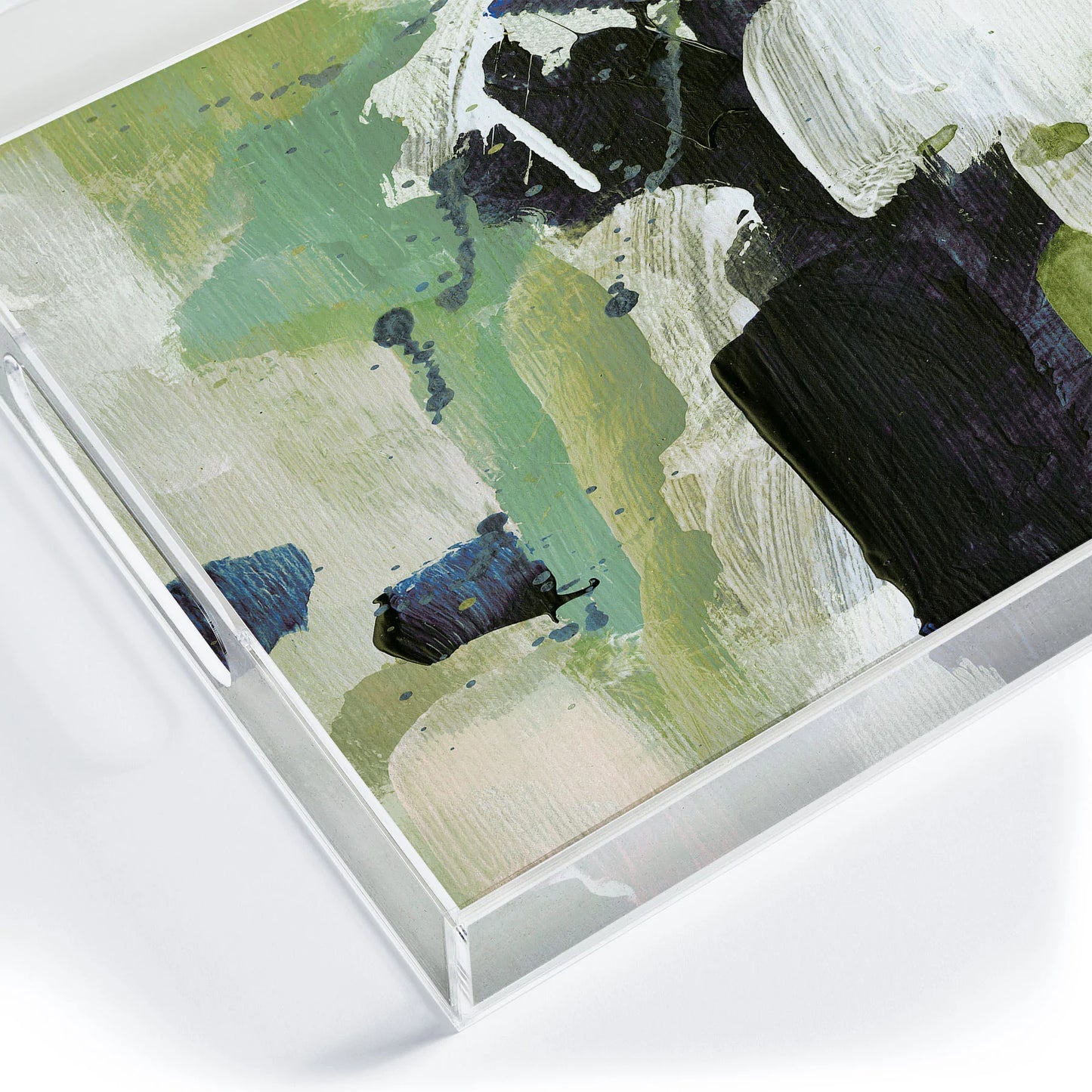 Lush Acrylic Tray - Medium w/Handles