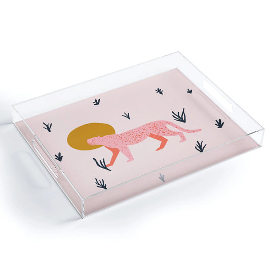 Trot Cat Acrylic Tray - Medium w/Handles