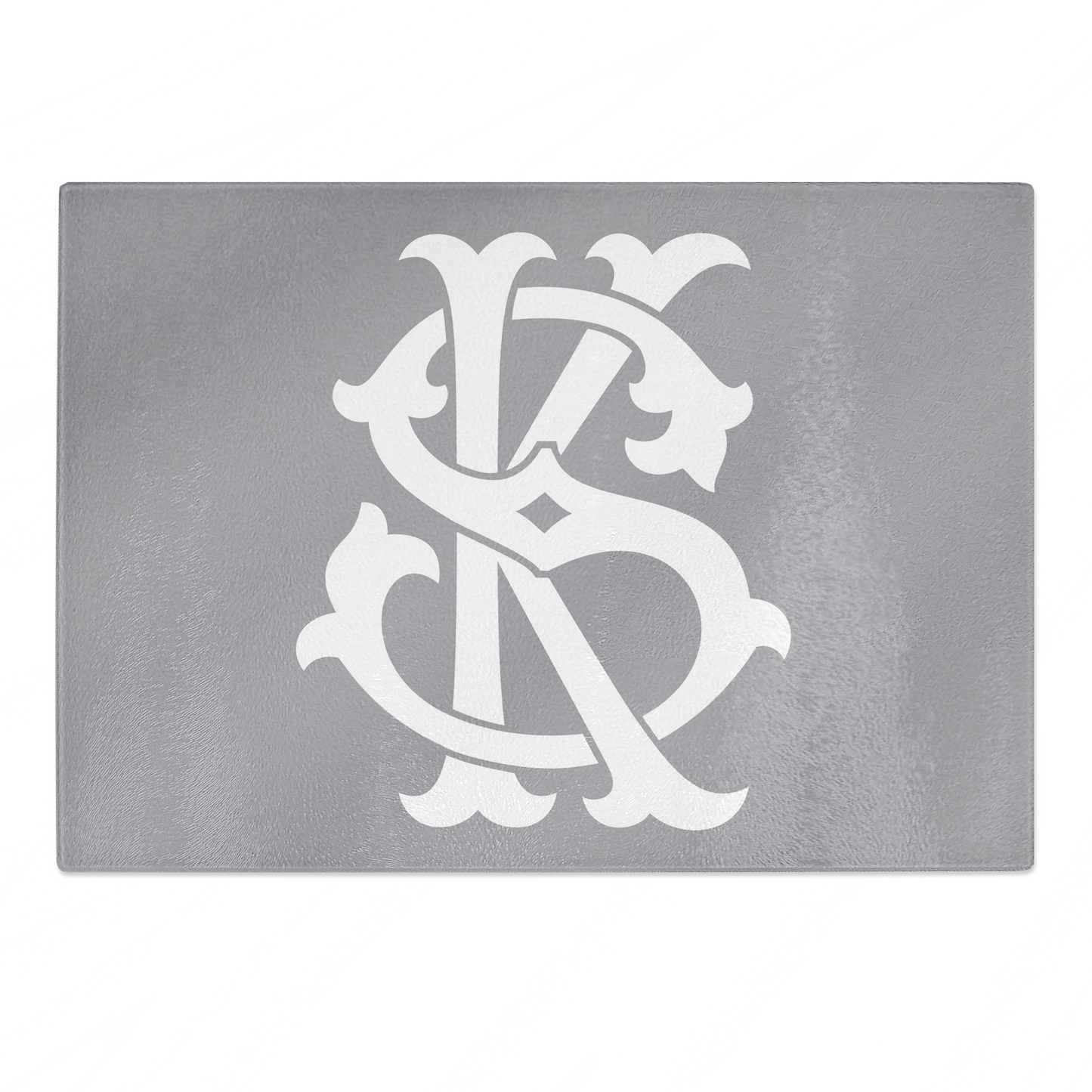 Grey Cutting + Presentation Board - 2 Letter Monogram