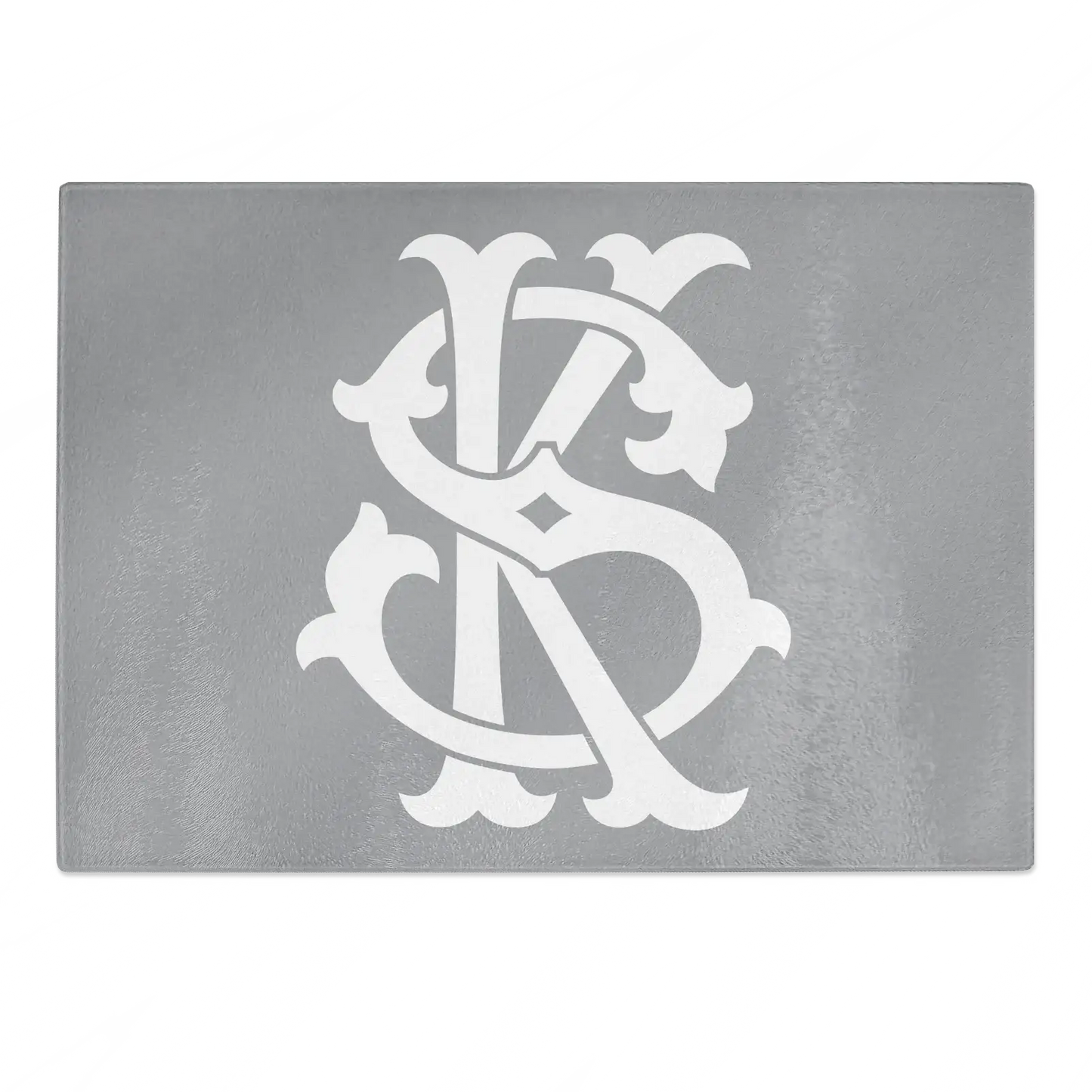 Grey Cutting + Presentation Board - 2 Letter Monogram