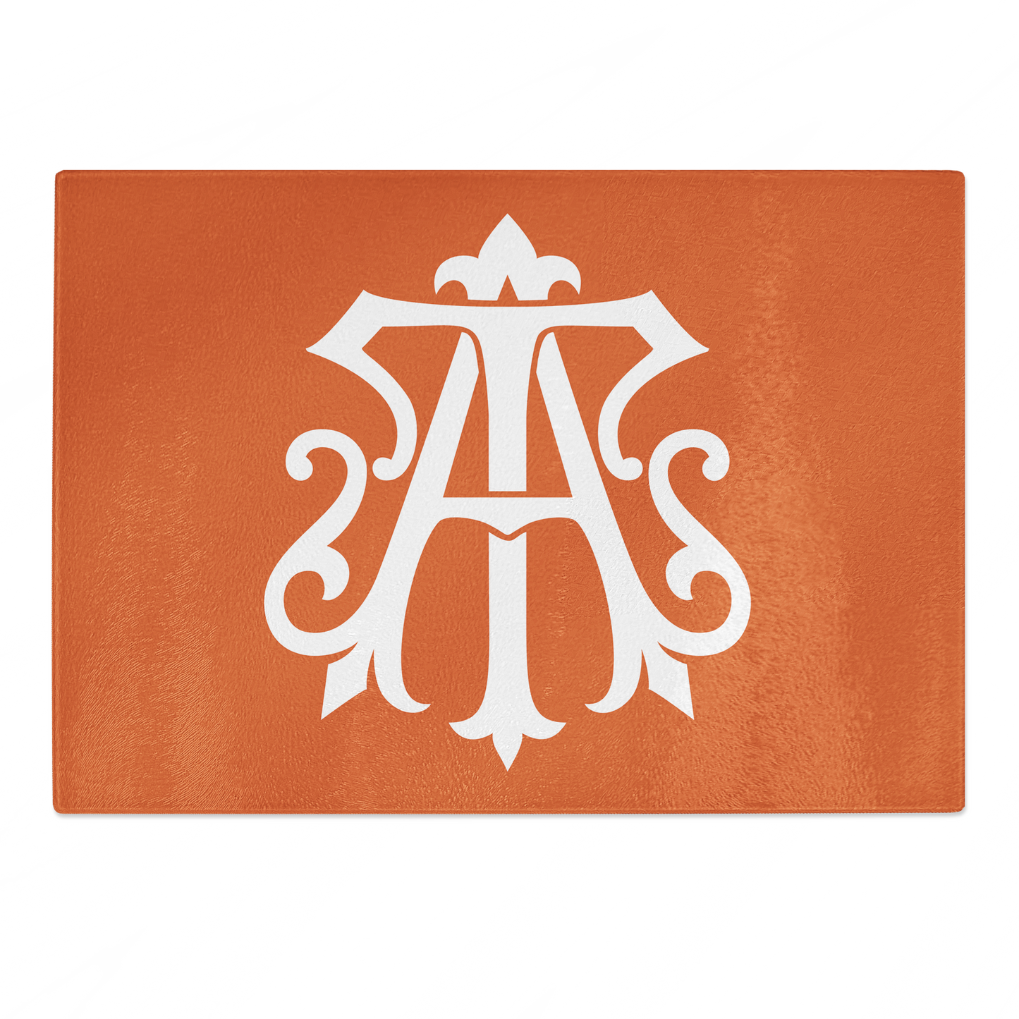 Orange Cutting + Presentation Board - 2 Letter Monogram