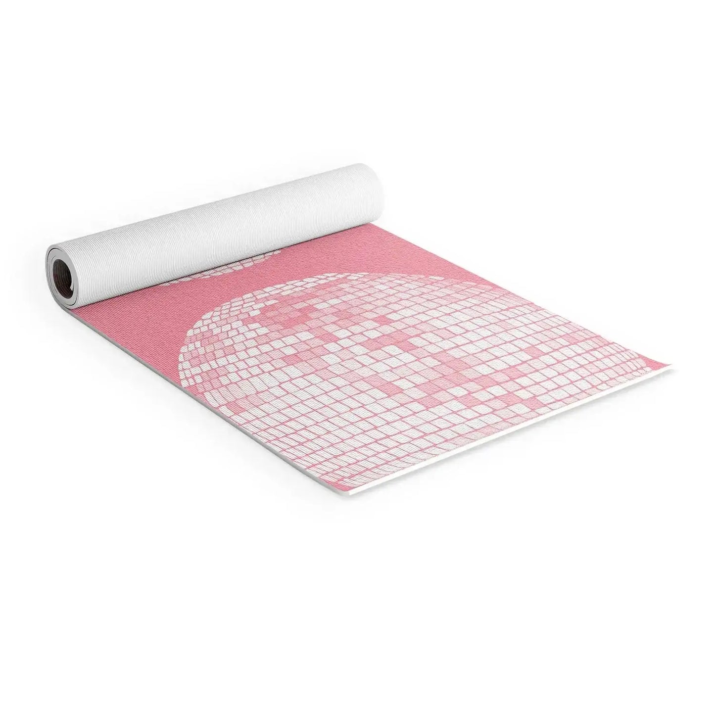 Disco Ball Pink Yoga Mat