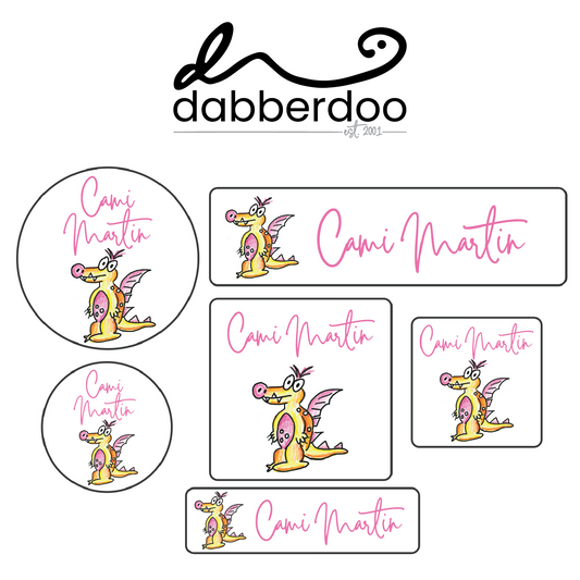 Pink Dragon ID Labels
