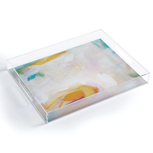 Wishful Thoughts Acrylic Tray - Medium w/Handles
