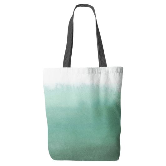 Emerald Ombre Wash Tote Bag
