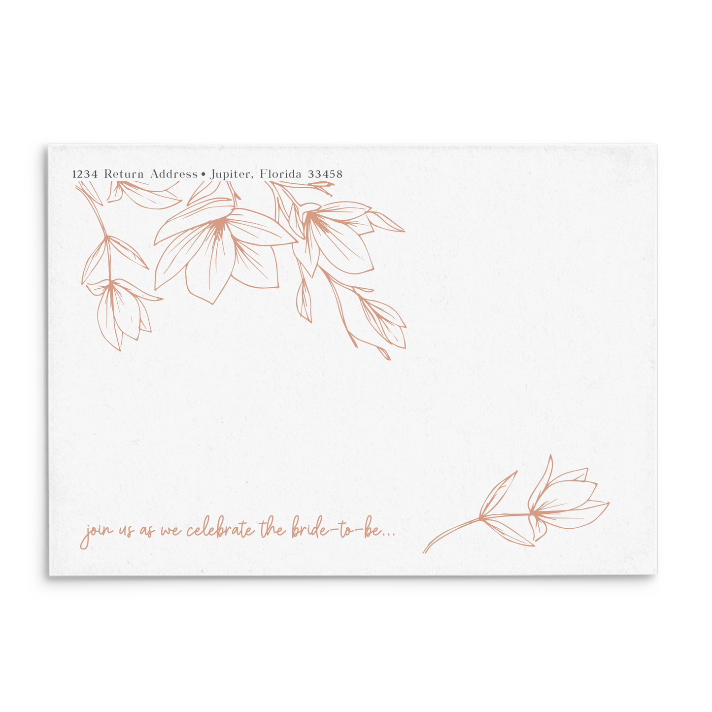 Modern Floral Invitation