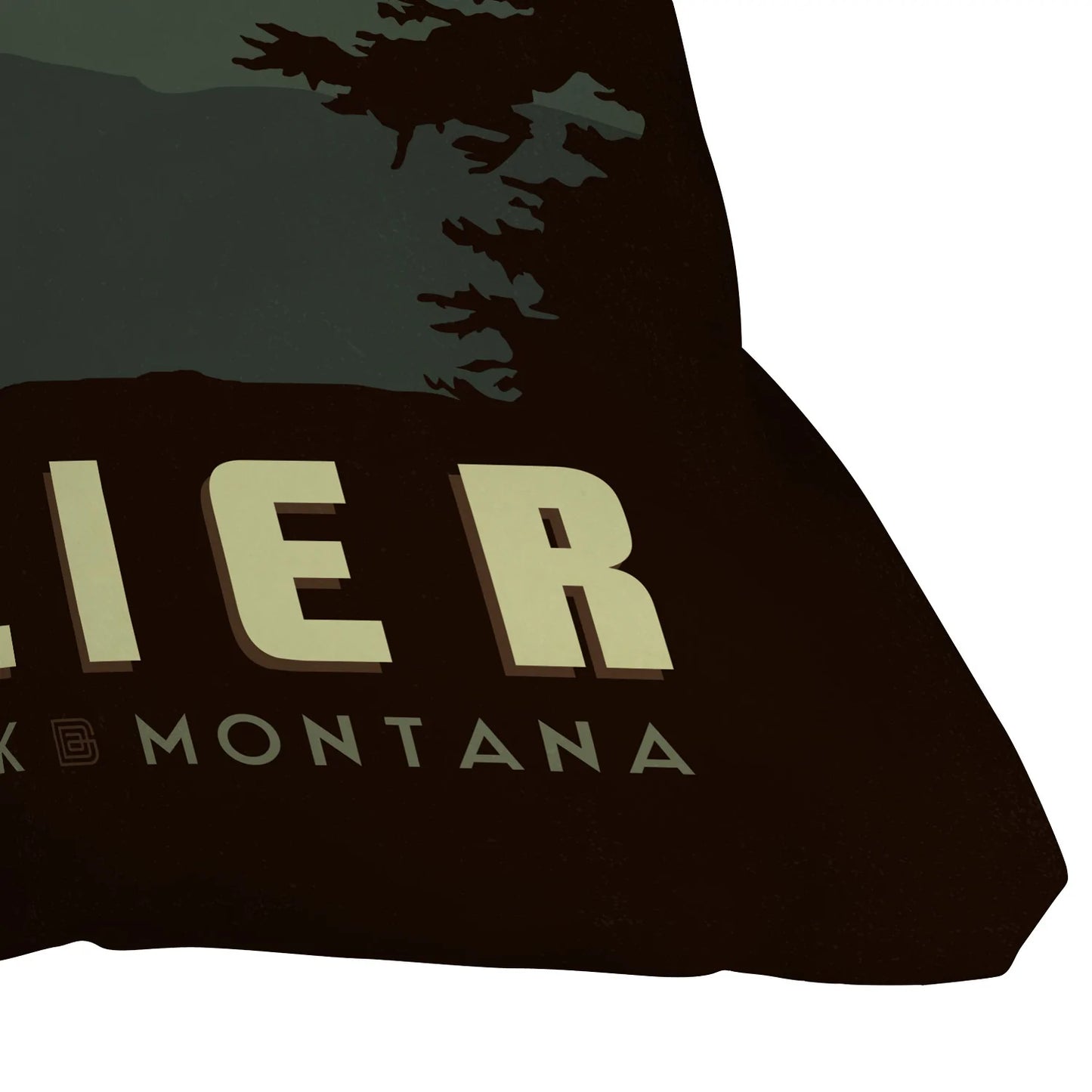 Glacier National Park Throw Pillow