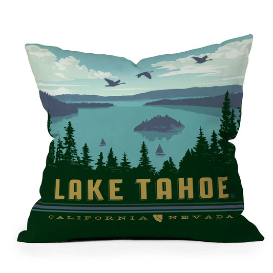 Lake Tahoe Throw Pillow