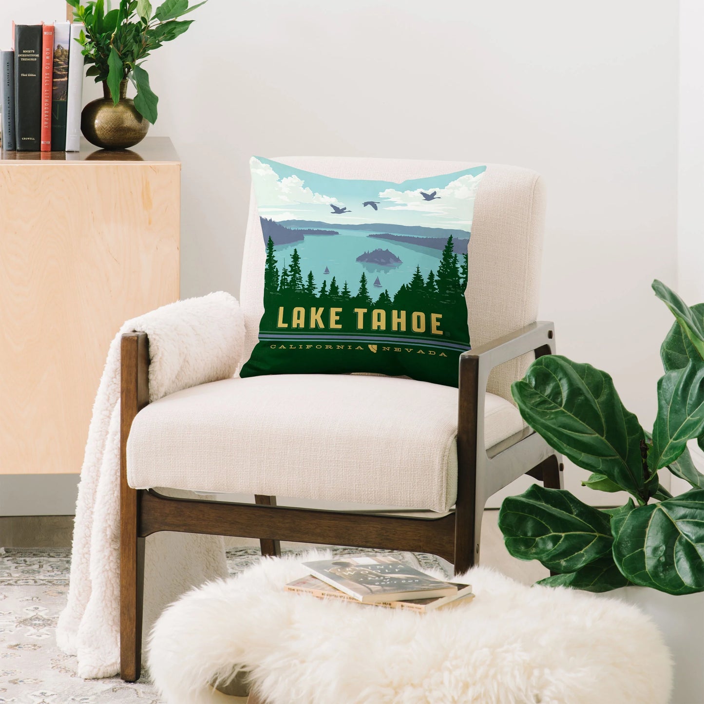 Lake Tahoe Throw Pillow