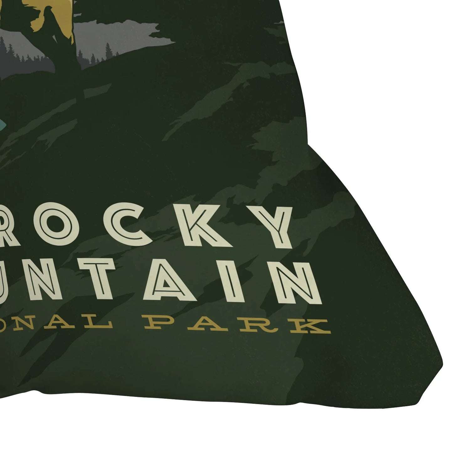 Rocky Mountain National Park Throw Pillow