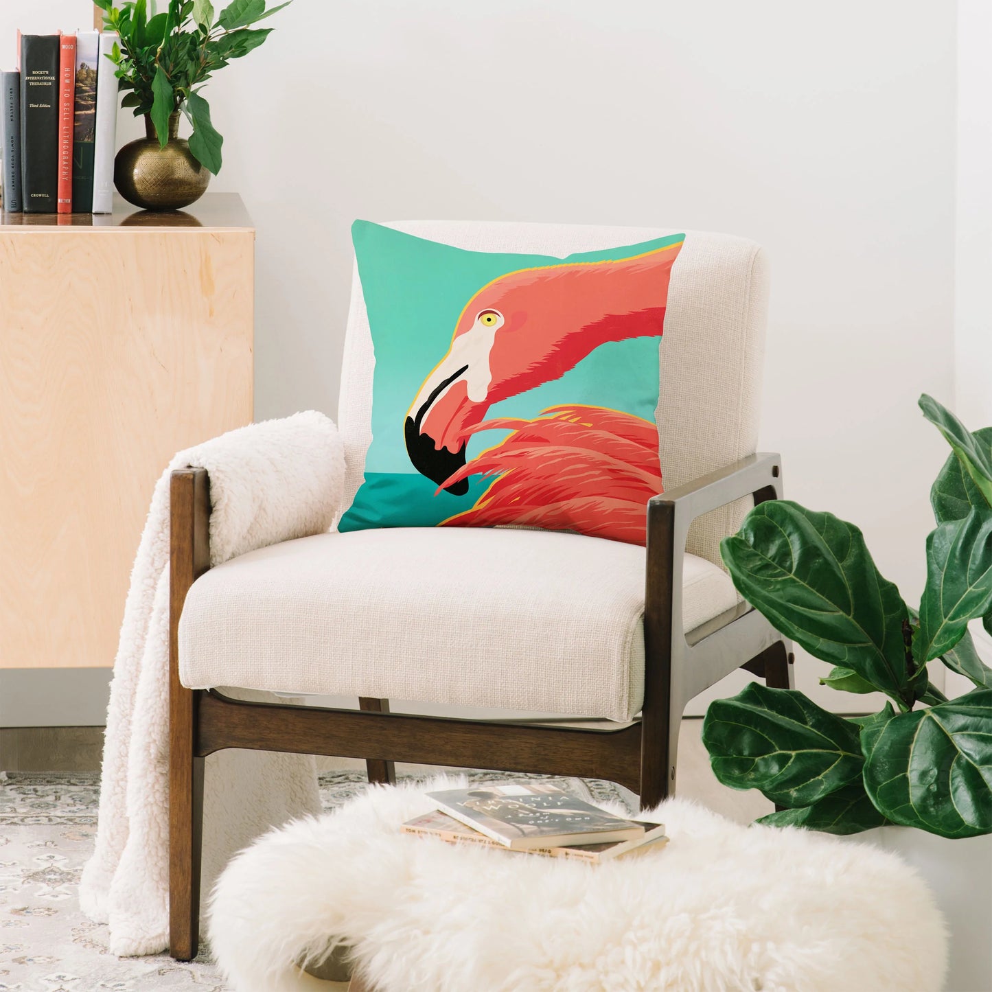 Flamingo Throw Pillow