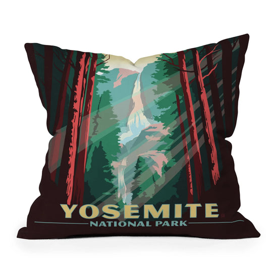 Yosemite National Park Throw Pillow