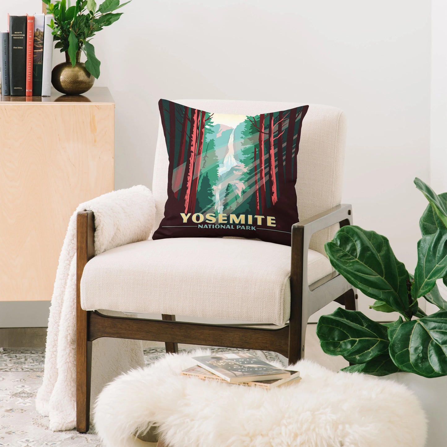 Yosemite National Park Throw Pillow