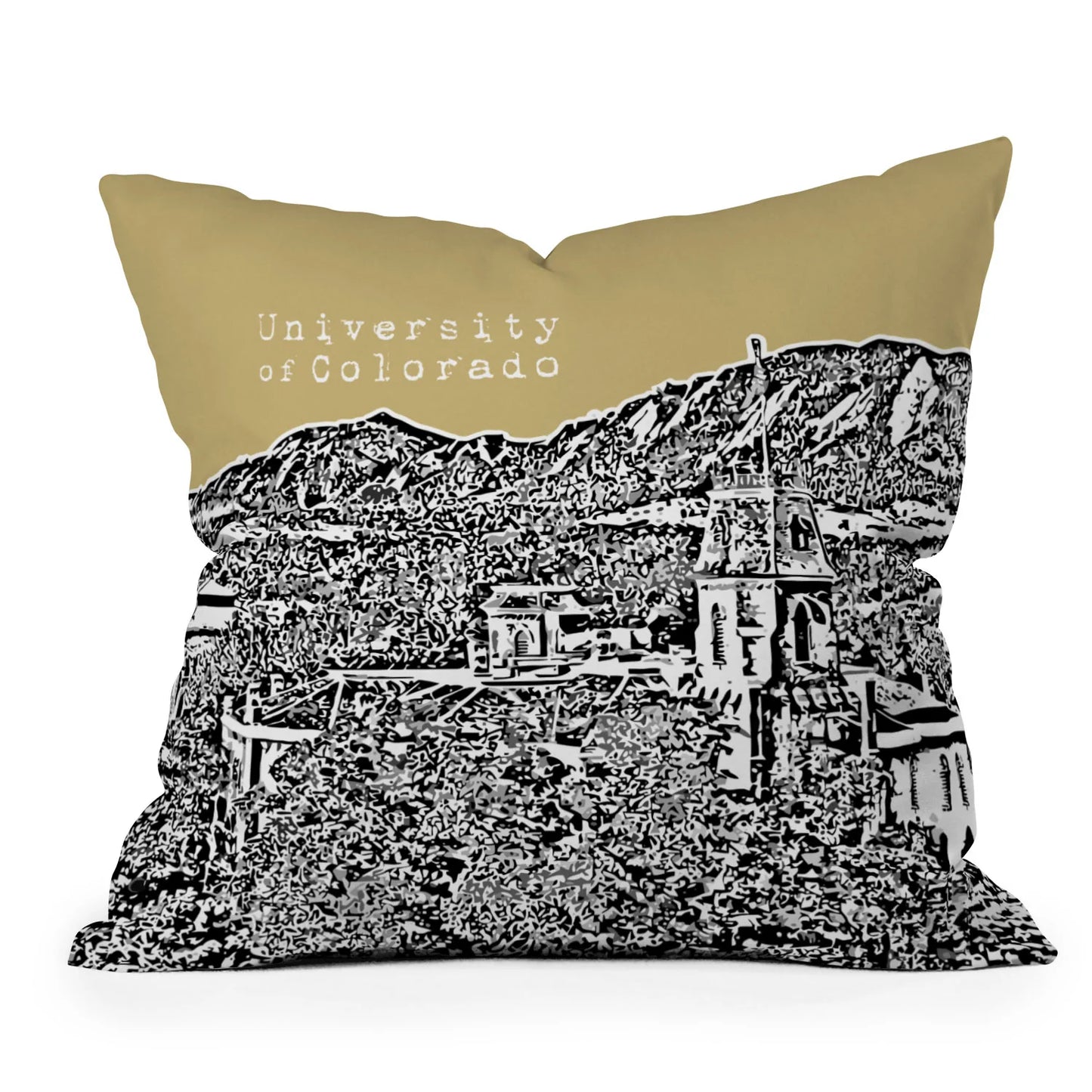 CU Boulder Throw Pillow