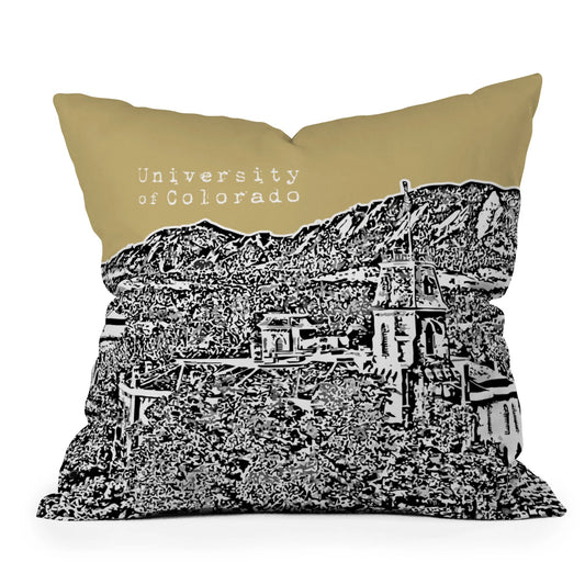 CU Boulder Throw Pillow