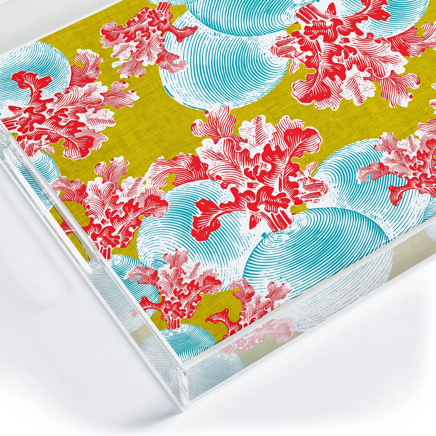 Betacyan Acrylic Tray - Medium w/Handles