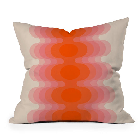 Strawberry Echo Throw Pillow