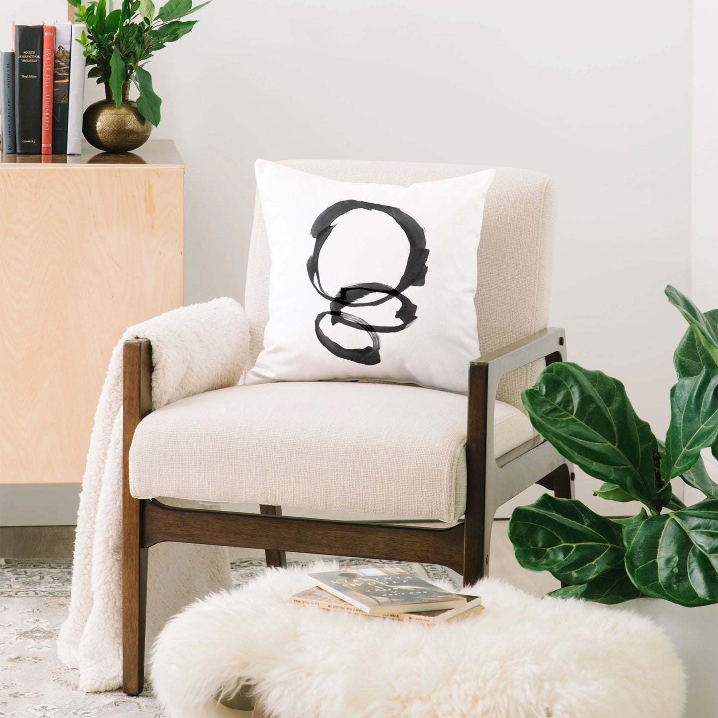 Abstract Minimalist Throw Pillow