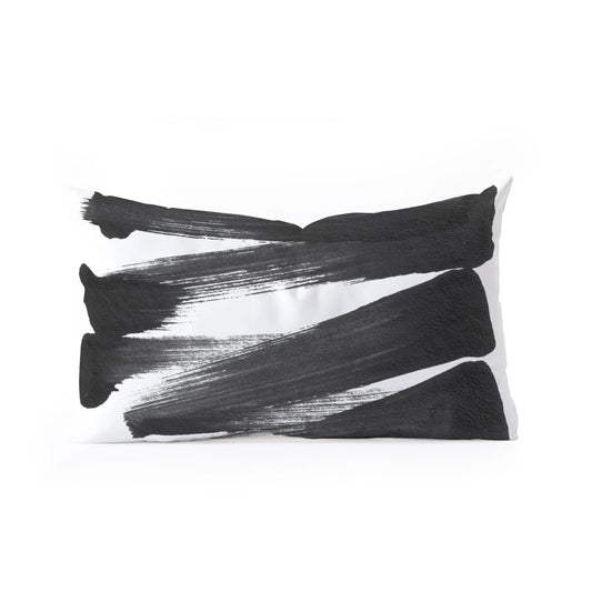 Brush Strokes Lumbar Throw Pillow