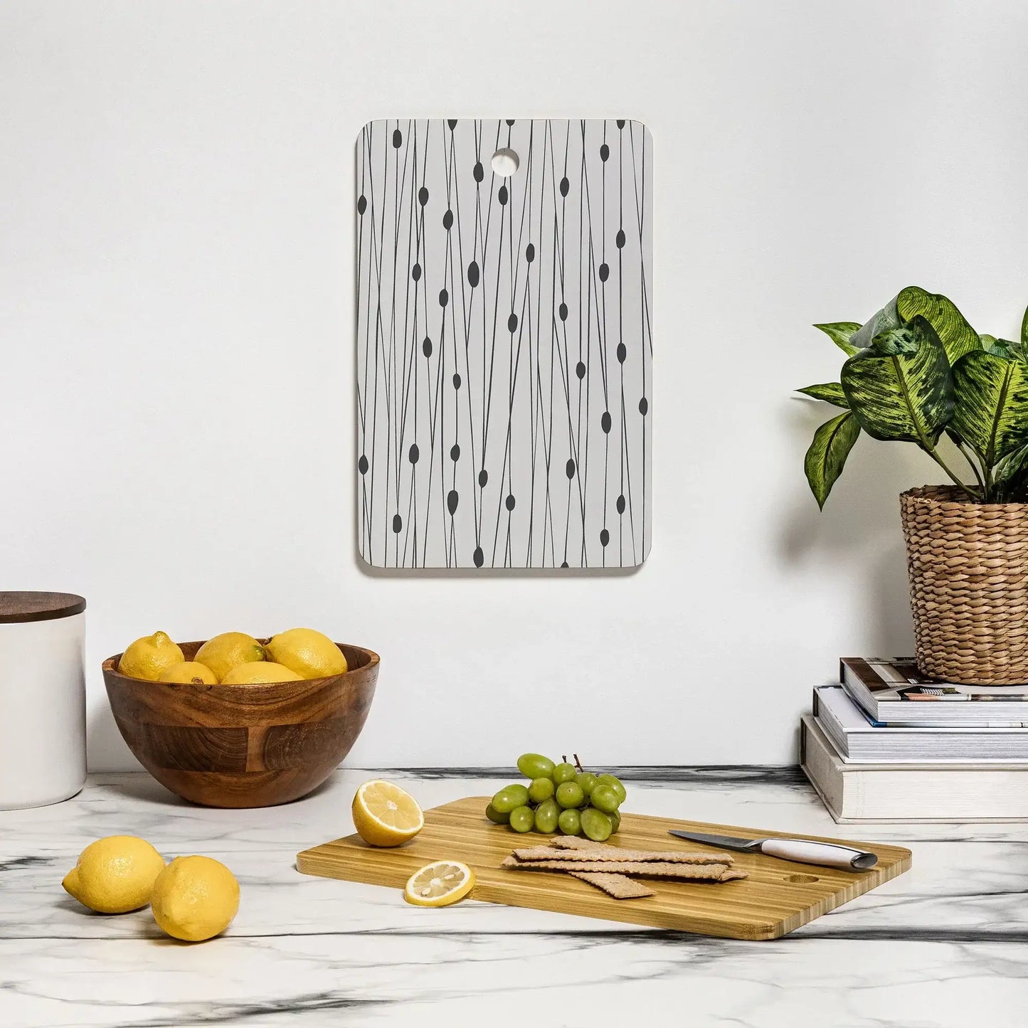 Entangled Sandstone Bamboo Cutting Board
