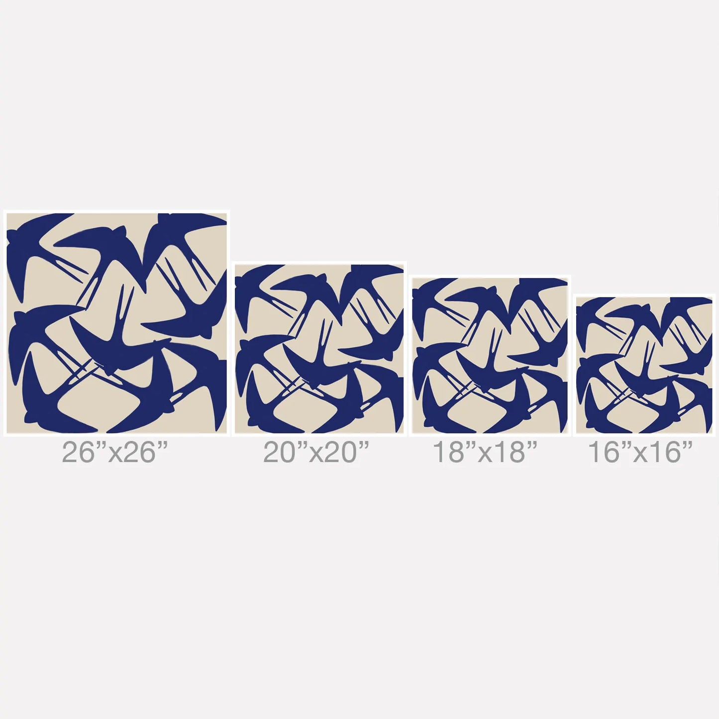 Spring Swallows Throw Pillow