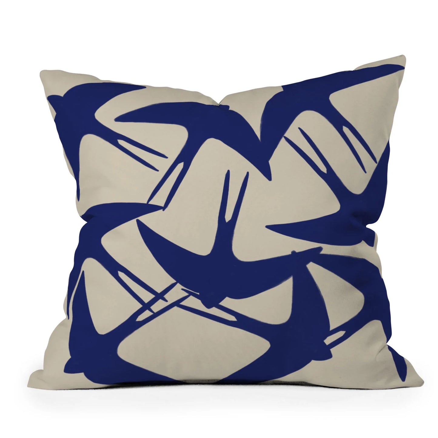 Spring Swallows Throw Pillow