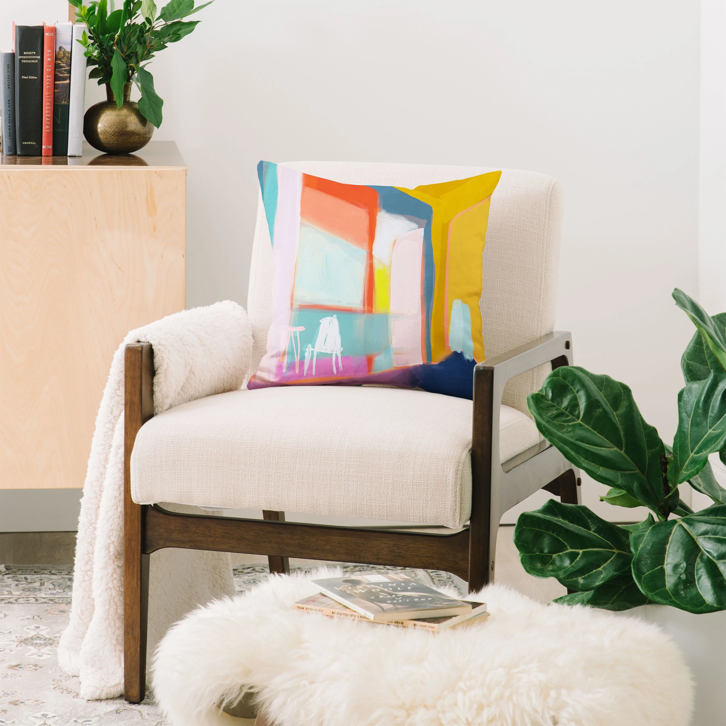 The Balcony Throw Pillow