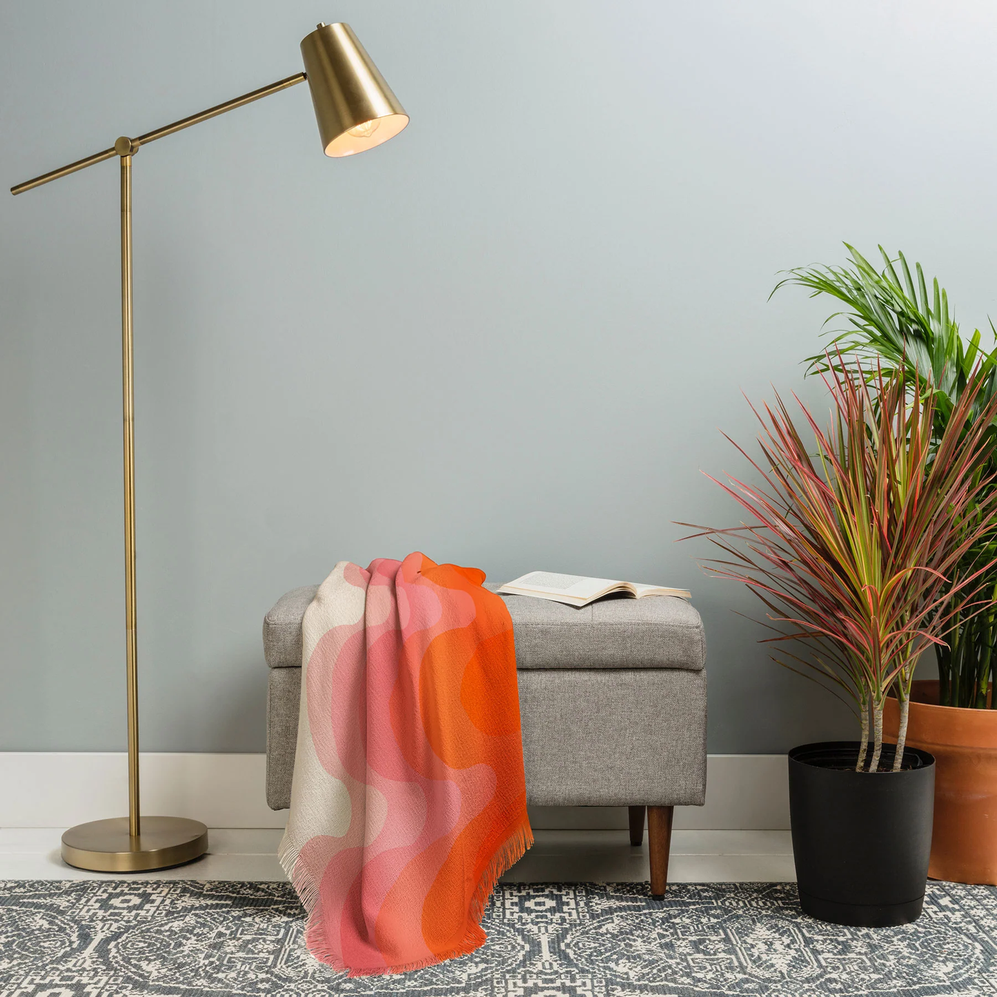 Strawberry Echo Throw Blanket - Lightweight