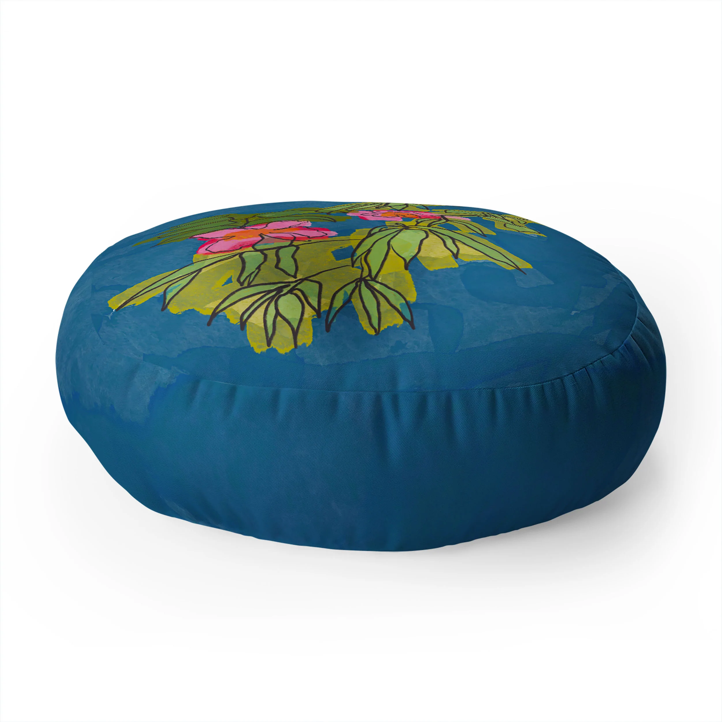 Flowers on Captiva Floor Pillow