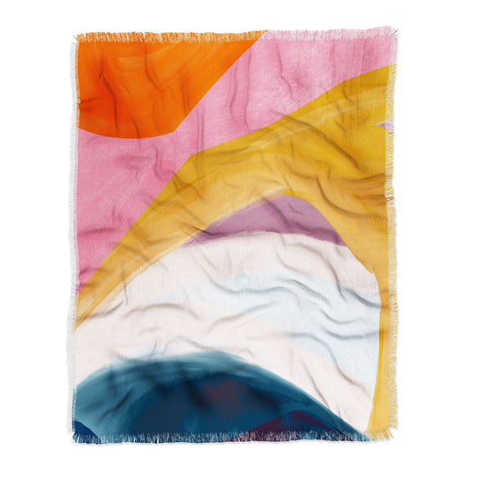 Abstract Brights Throw Blanket - Lightweight