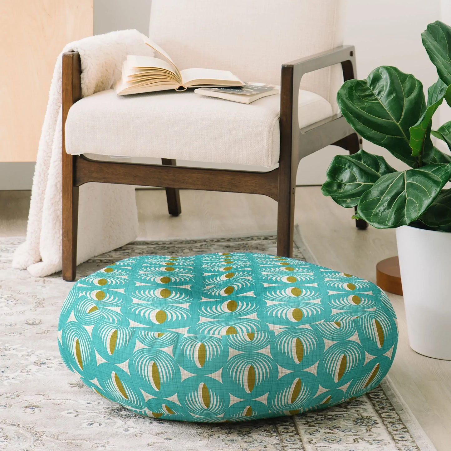 Oculus Aqua Floor Pillow