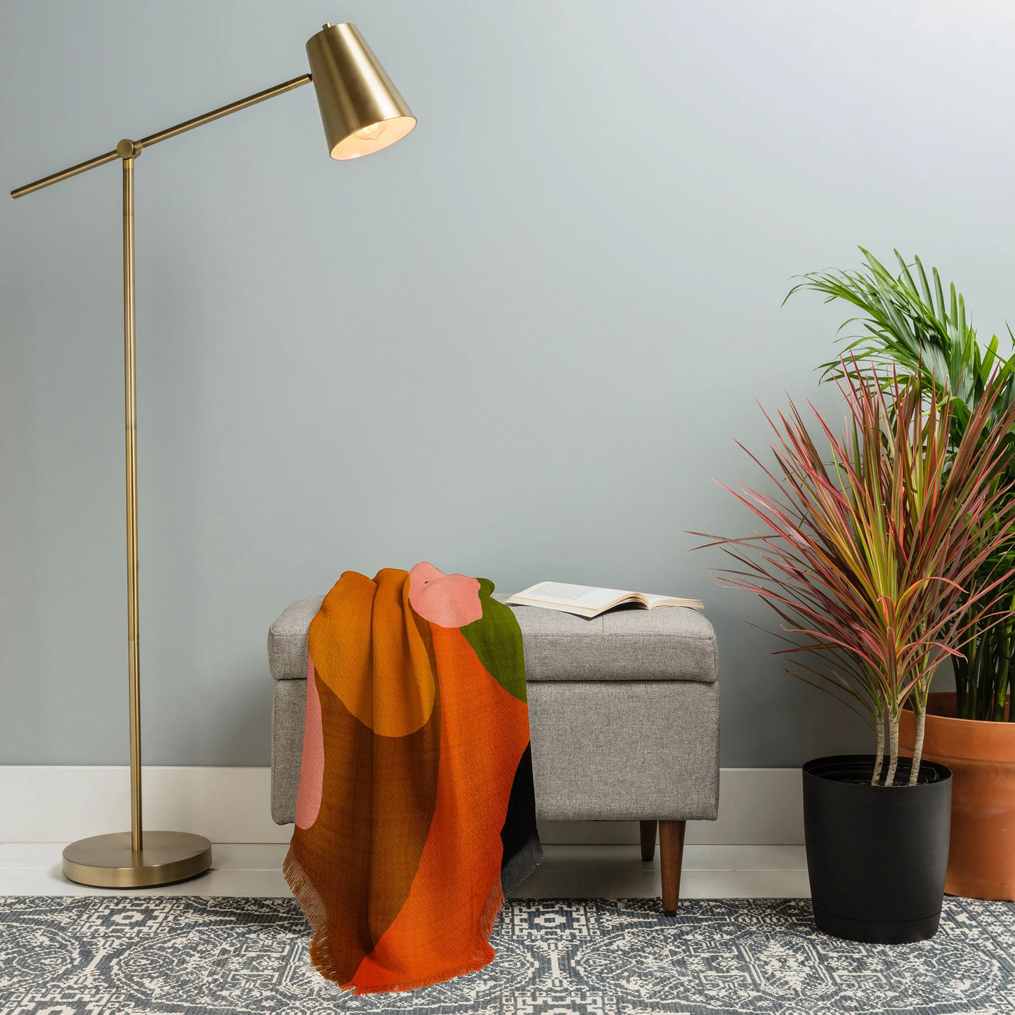 Floria Throw Blanket - Lightweight