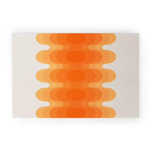 Echoes Creamsicle Door Mat