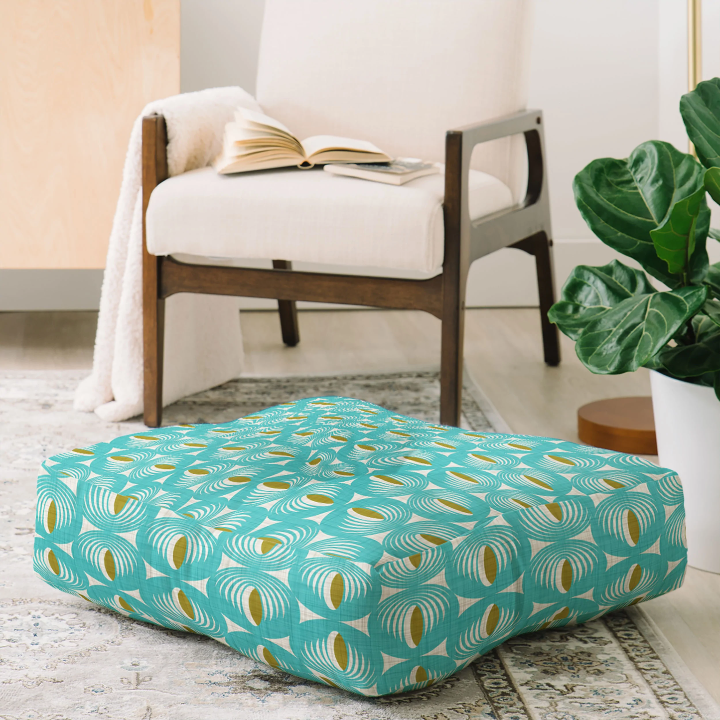 Oculus Aqua Floor Pillow