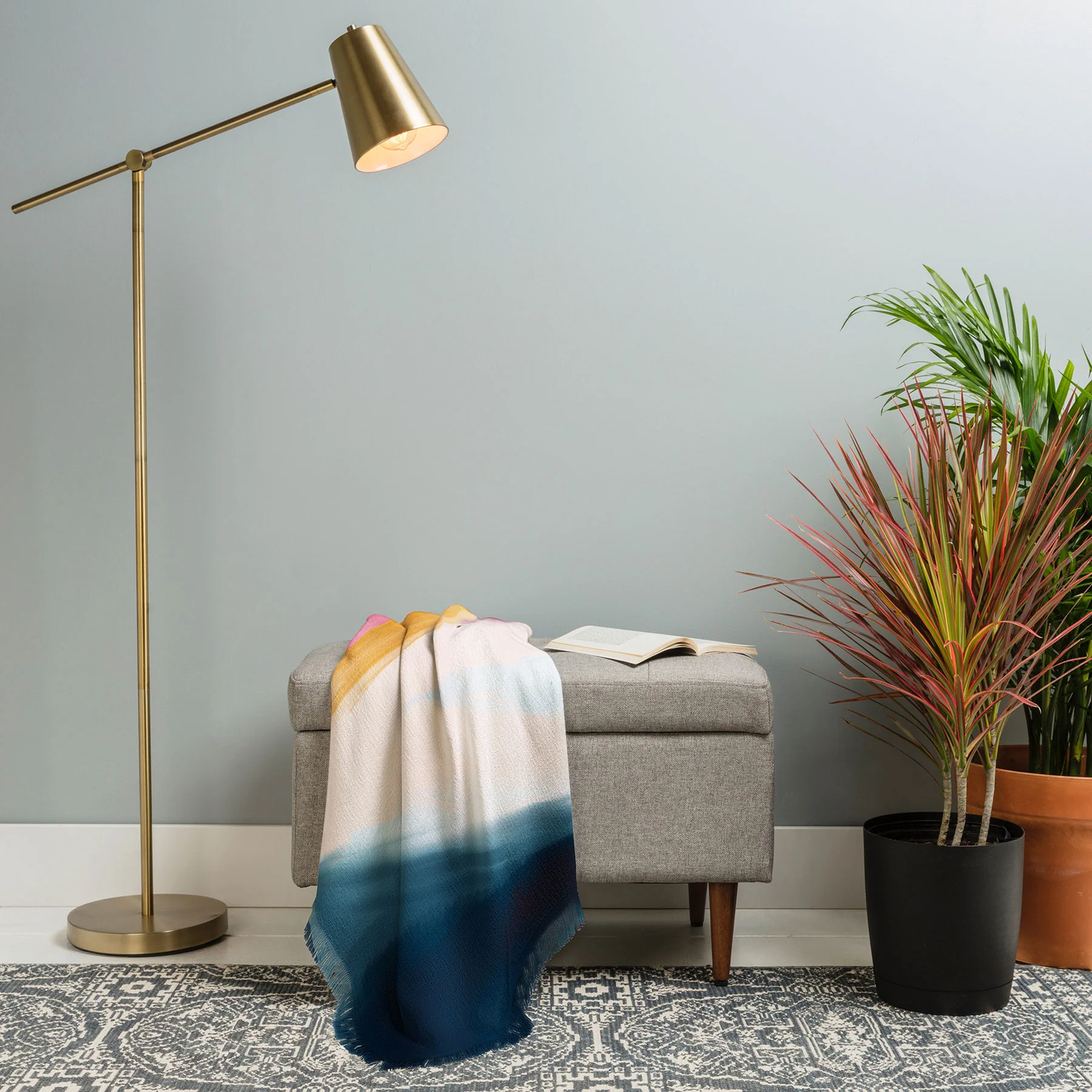 Abstract Brights Throw Blanket