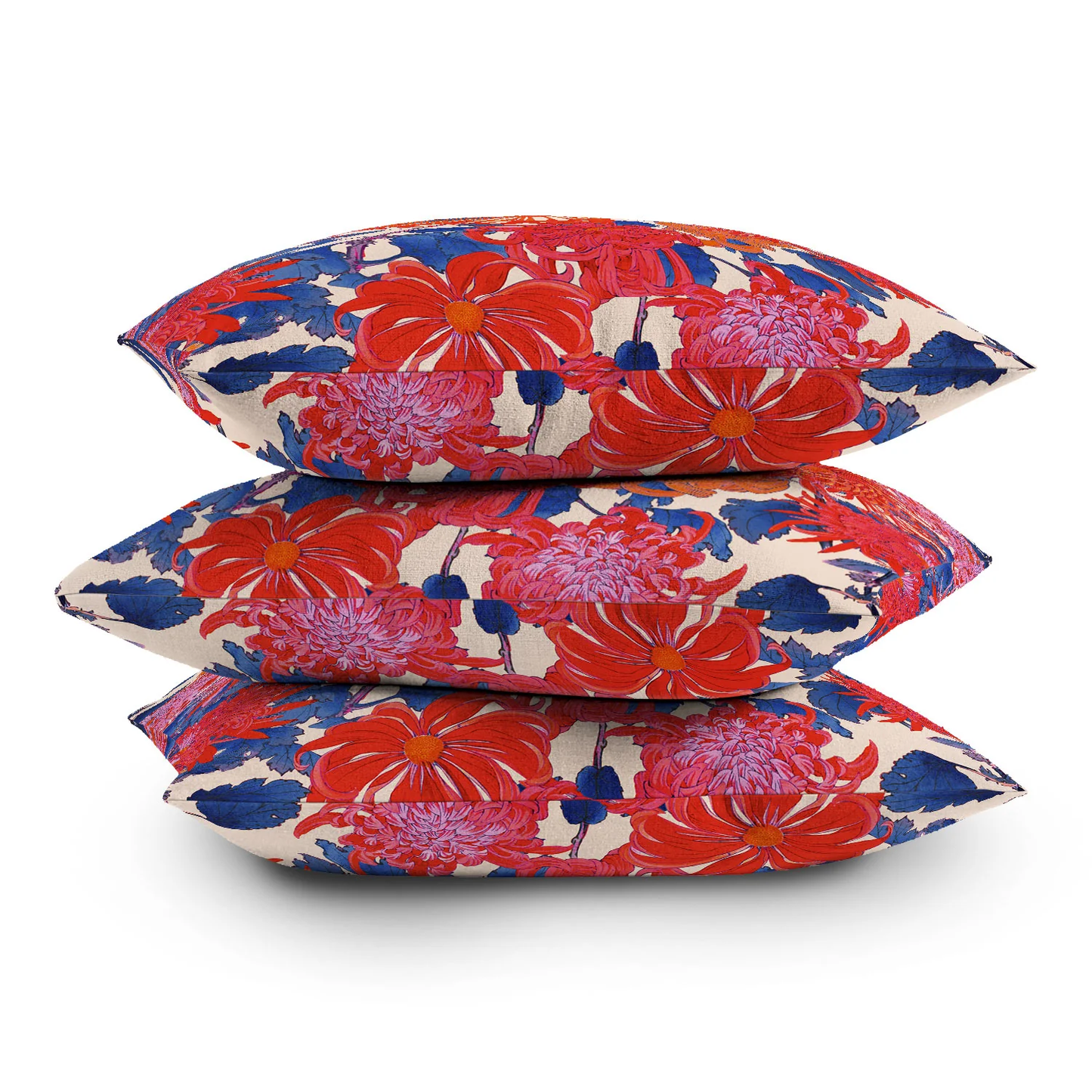 Moody Blooms Throw Pillow