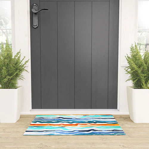 Beach Waves Door Mat