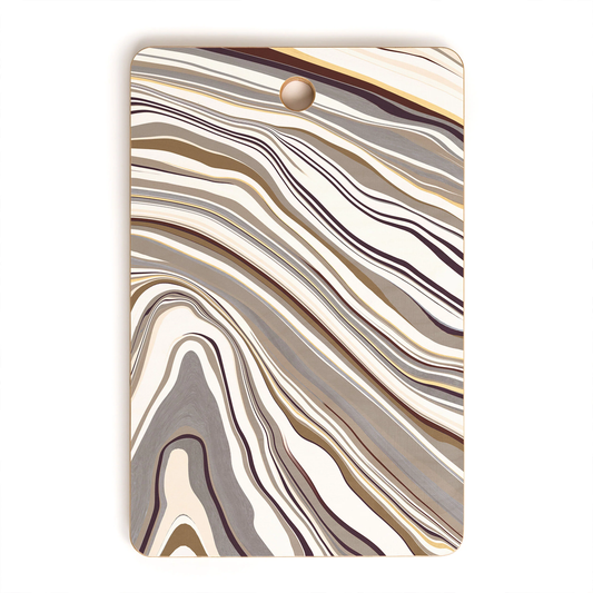 Marble Neutral Bamboo Cutting Board