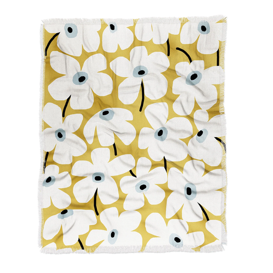Lazy Daisies Throw Blanket - Lightweight