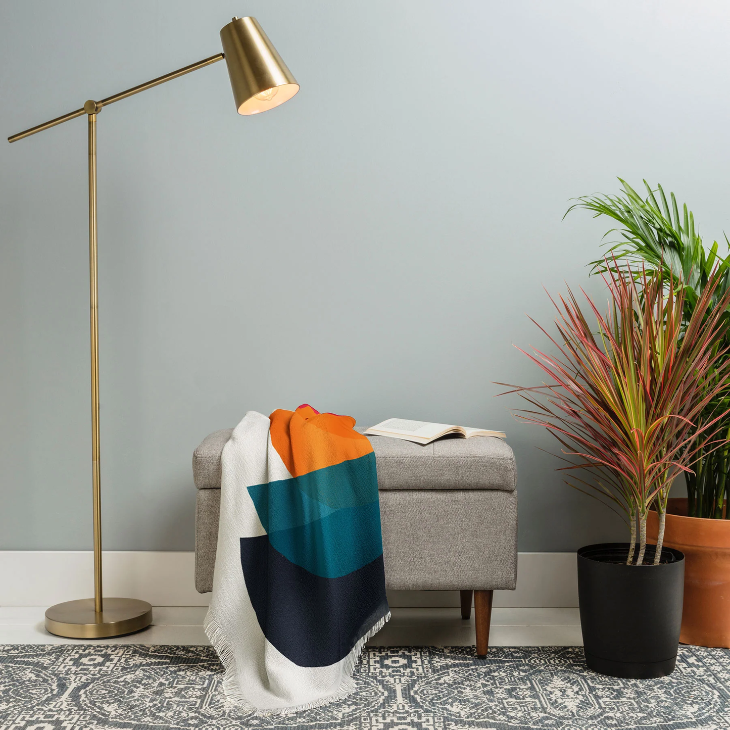 Colorstack Throw Blanket