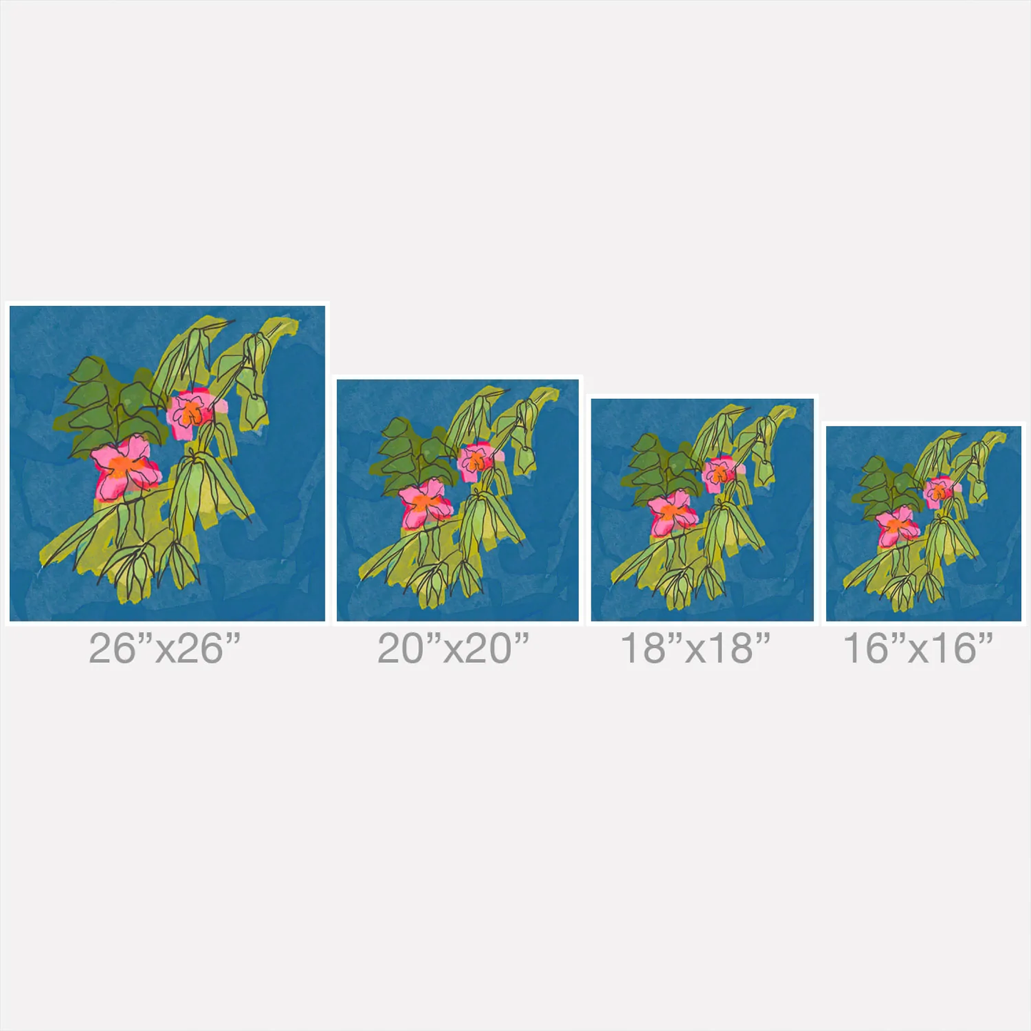 Flowers on Captiva Throw Pillow