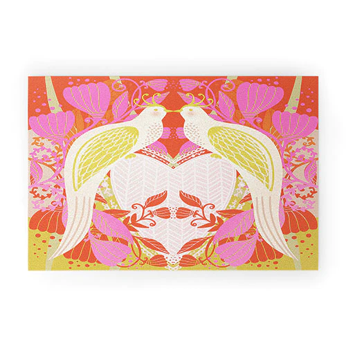 Love Doves Door Mat