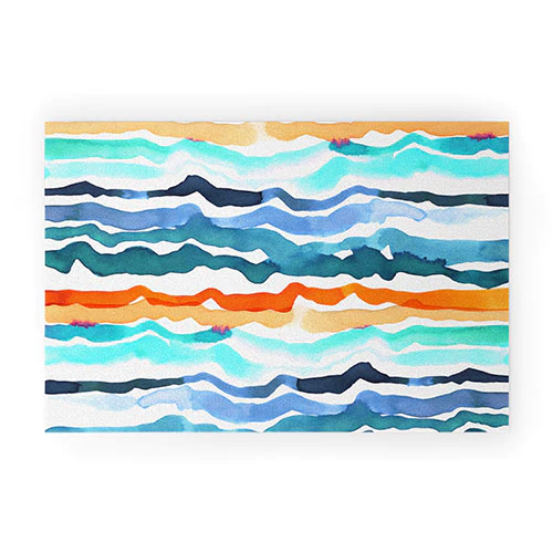 Beach Waves Door Mat