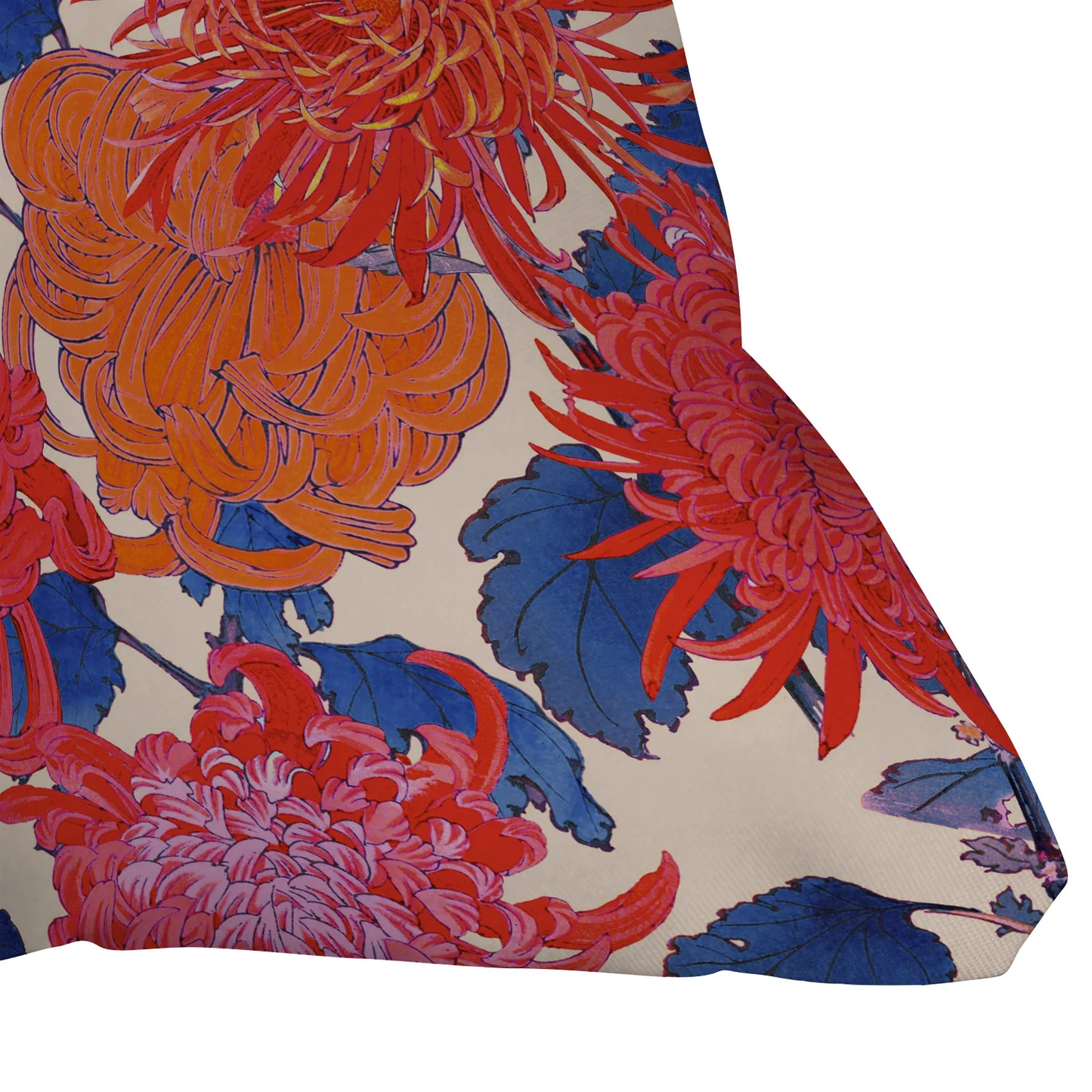 Moody Blooms Throw Pillow