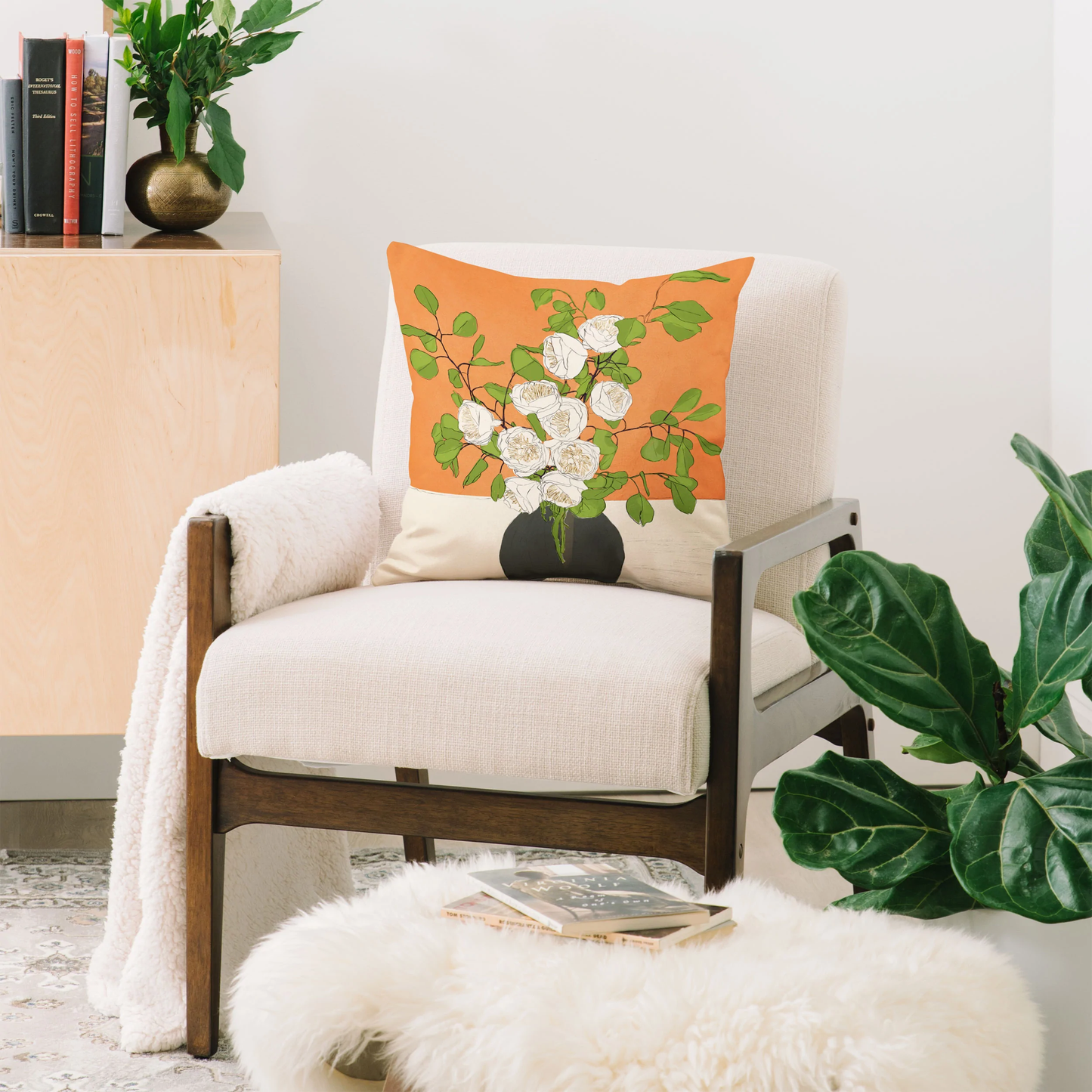 Beautiful Bouquet Throw Pillow