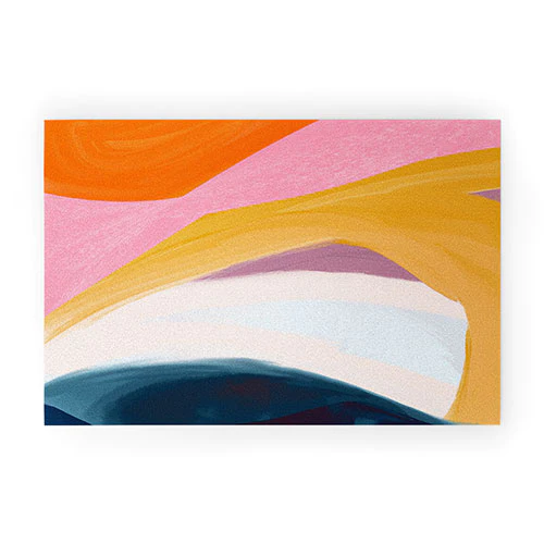 Abstract Brights Door Mat