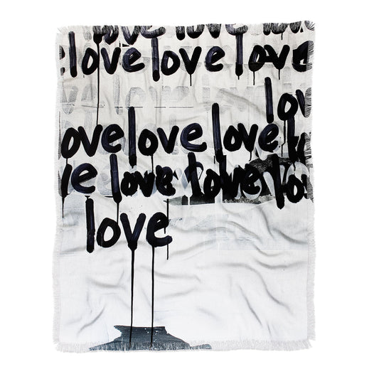 Messy Love Throw Blanket - Lightweight
